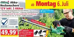 Norma Akku- Heckenschere 12V inkl. 2 Akkus Angebot