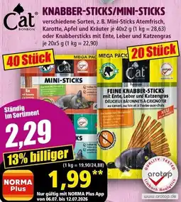 Norma Knabber-sticks/mini-sticks Angebot