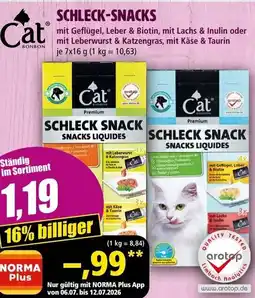Norma Schleck-snacks Angebot