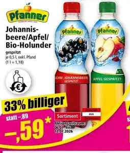 Norma Johannis- beere/Apfel/ Bio-Holunder Angebot