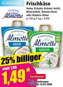 Norma Frischkäse Angebot