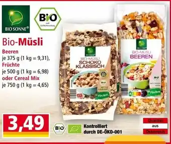 Norma Bio-Müsli Angebot