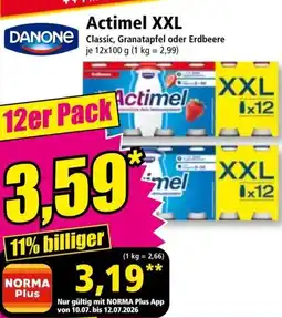 Norma Actimel XXL Angebot