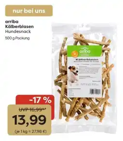 ZOO & Co Arriba Kälberblasen Hundesnack Angebot