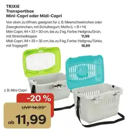 ZOO & Co Trixie Transportbox Mini-Capri oder Midi-Capri Angebot