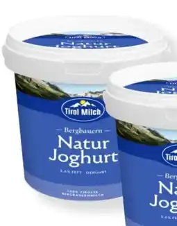 MPreis Tirol Milch Bergbauern Naturjoghurt Angebot