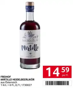 Transgourmet Freihof mirtillo heidelbeerlikör Angebot