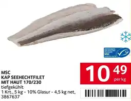 Transgourmet Msc kap seehechtfilet mit haut 170/230 Angebot