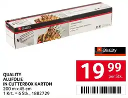 Transgourmet Quality alufolie in cutterbox karton Angebot