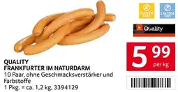 Transgourmet Quality frankfurter im naturdarm Angebot