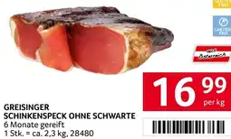 Transgourmet Greisinger schinkenspeck ohne schwarte Angebot