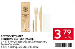 Transgourmet Besteckset holz inklusive bestecktasche Angebot