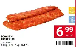 Transgourmet Schwein spare ribs Angebot