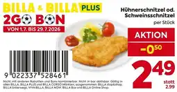 Billa Hühnerschnitzel od. Schweinsschnitzel Angebot