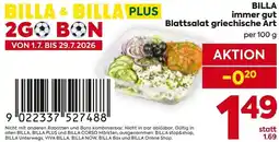 Billa BILLA immer gut Blattsalat griechische Art Angebot