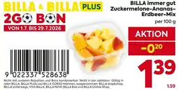 Billa Billa immer gut zuckermelone-ananas- Erdbeer-Mix Angebot