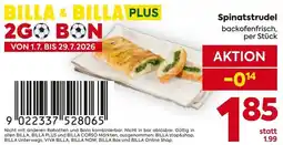 Billa Spinatstrudel Angebot