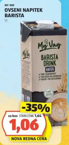 Hofer Ovseni napitek barista Angebot