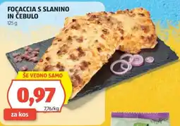 Hofer Focaccia s slanino in čebulo Angebot