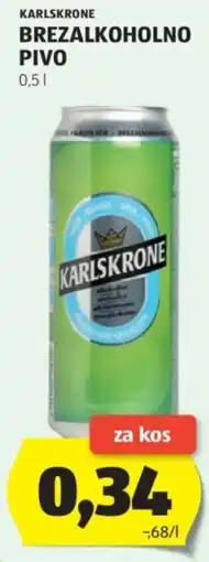 Hofer Karlskrone brezalkoholno pivo Angebot