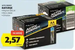 Hofer Activ energy baterije Angebot