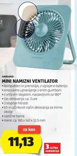 Hofer Mini namizni ventilator Angebot
