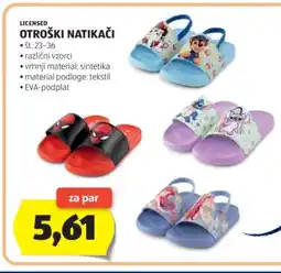 Hofer LICENSED Otroški natikači Angebot
