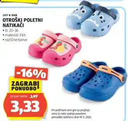 Hofer Lily & dan otroški poletni natikači Angebot