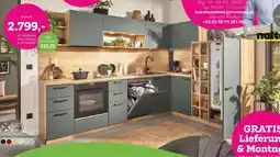 Mömax Eckküche ohne Geräte und Zubehör Angebot