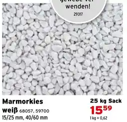 Salzburger Lagerhaus Marmorkies weiß Angebot