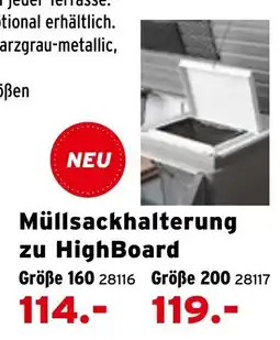 Salzburger Lagerhaus Müllsackhalterung zu HighBoard Angebot