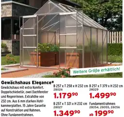 Salzburger Lagerhaus Gewächshaus Elegance Angebot