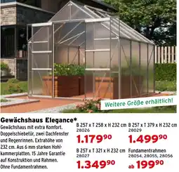 Salzburger Lagerhaus Gewächshaus Elegance Angebot