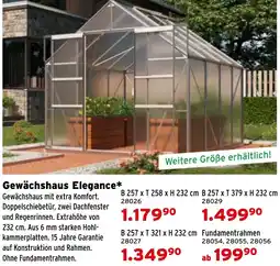 Salzburger Lagerhaus Gewächshaus Elegance Angebot