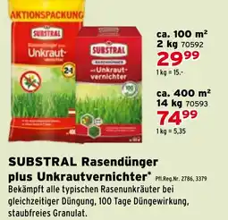 Salzburger Lagerhaus SUBSTRAL Rasendünger plus Unkrautvernichter Angebot
