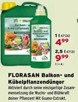 Salzburger Lagerhaus FLORASAN Balkon- und Kübelpflanzendünger Angebot