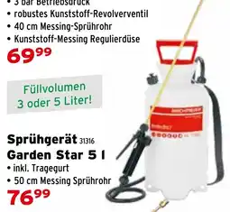 Salzburger Lagerhaus Sprühgerät garden star Angebot