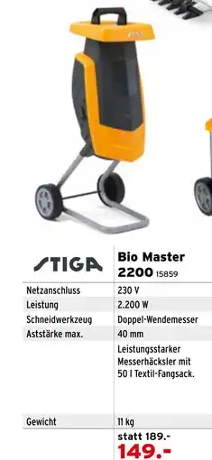 Salzburger Lagerhaus STIGA Bio Master 2200 Angebot