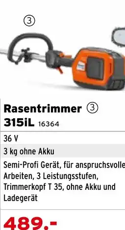Salzburger Lagerhaus Rasentrimmer 315iL Angebot