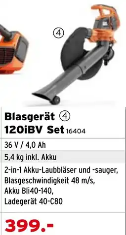 Salzburger Lagerhaus Blasgerät 4 120iBV Set Angebot