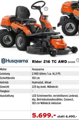 Salzburger Lagerhaus Husqvarna Rider 216 TC AWD Angebot