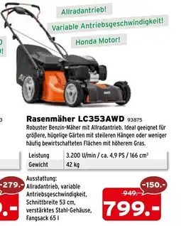 Salzburger Lagerhaus Rasenmäher LC353AWD Angebot
