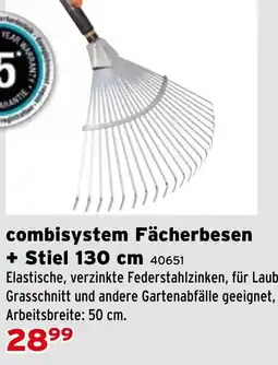 Salzburger Lagerhaus combisystem Fächerbesen + Stiel 130 cm Angebot