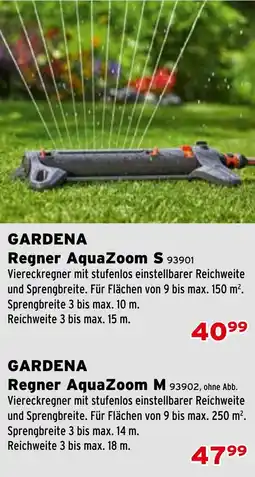 Salzburger Lagerhaus GARDENA Regner AquaZoom M Angebot