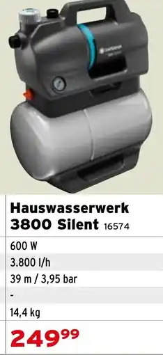 Salzburger Lagerhaus Hauswasserwerk 3800 Silent Angebot