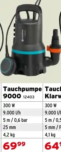 Salzburger Lagerhaus Tauchpumpe 9000 Angebot