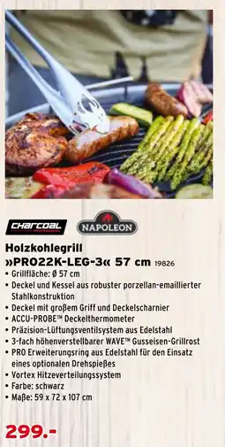 Salzburger Lagerhaus Holzkohlegrill Pro22k-Leg-3 57cm Angebot