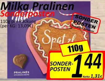 Wurstico Milka Pralinen Sonderposten 110g Angebot