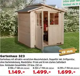 Salzburger Lagerhaus Gartenhaus 323 Angebot