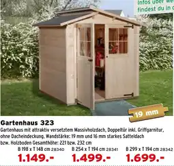 Salzburger Lagerhaus Gartenhaus 323 Angebot